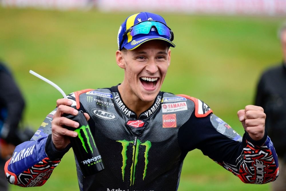 Fabio Quartararo après son podium lors du sprint du Sachsenring.