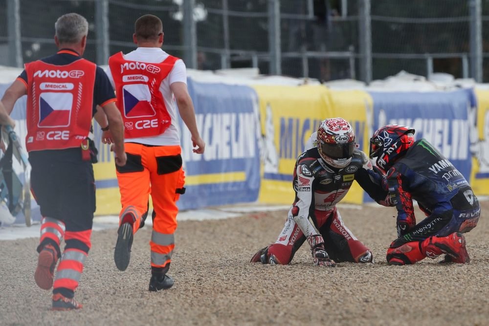 Augusto Fernandez est l'un des derniers pilotes à avoir été sanctionné, après avoir fait chuter Takaaki Nakagami à Brno.