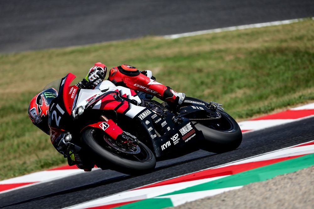 Jack Miller au guidon de la Yamaha officielle.