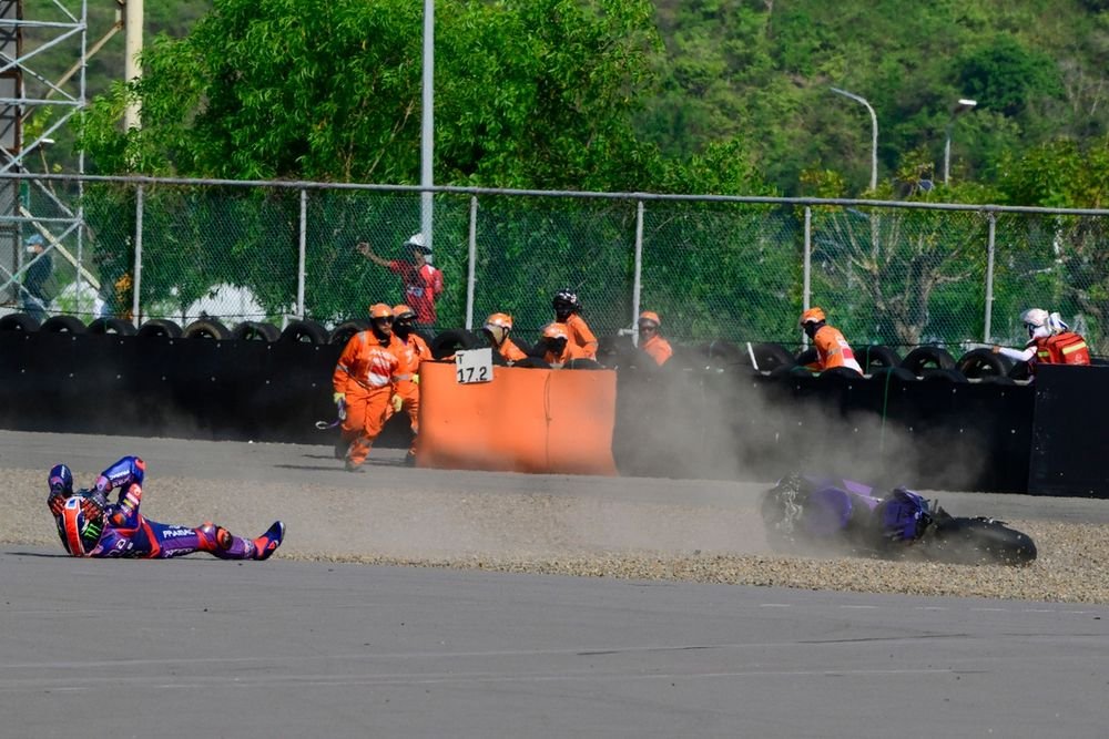 Chute de Jack Miller, Pramac Racing