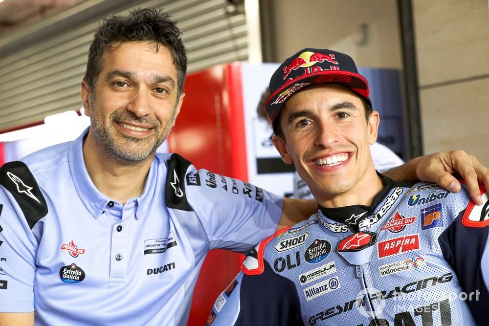 Frankie Carchedi a accompagné Marc Márquez à la victoire avec Gresini Racing.
