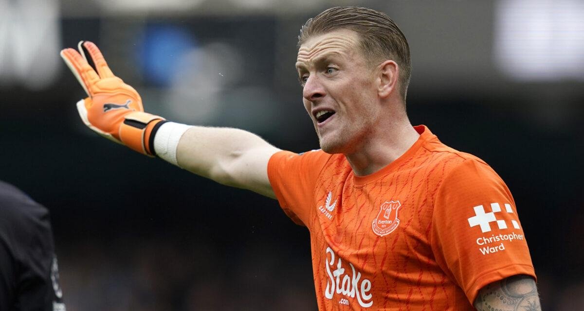 Manchester, England, 18th October 2025. Jordan Pickford of Everton during the Manchester City vs Everton Premier League match at the Etihad Stadium, Manchester. Picture credit should read: Andrew Yates / Sportimage - Photo by Icon Sport