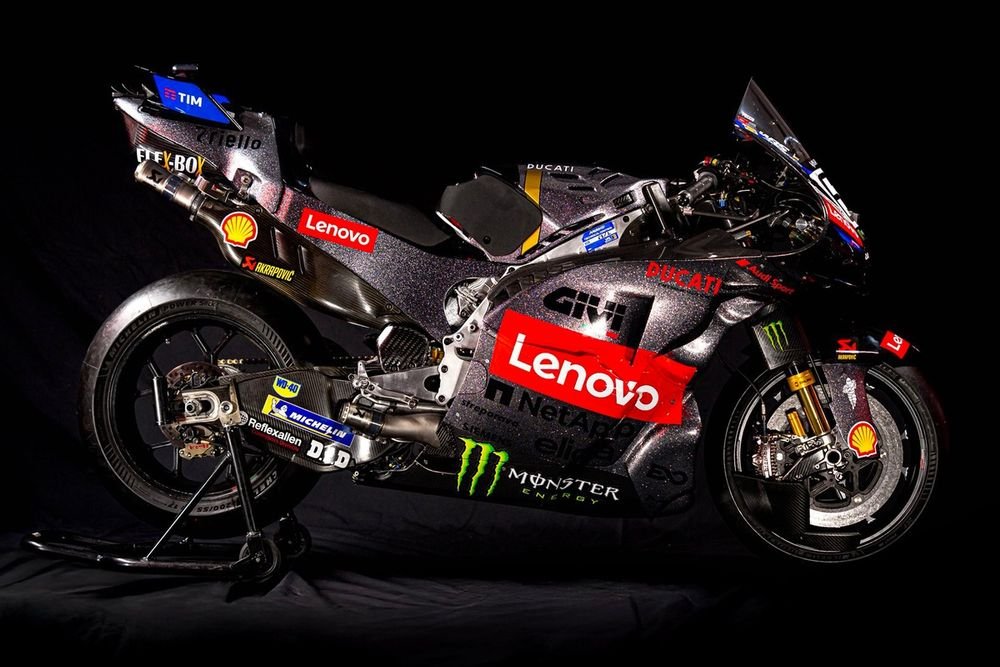 La livrée spéciale de la Ducati de Pecco Bagnaia pour le test de Valence