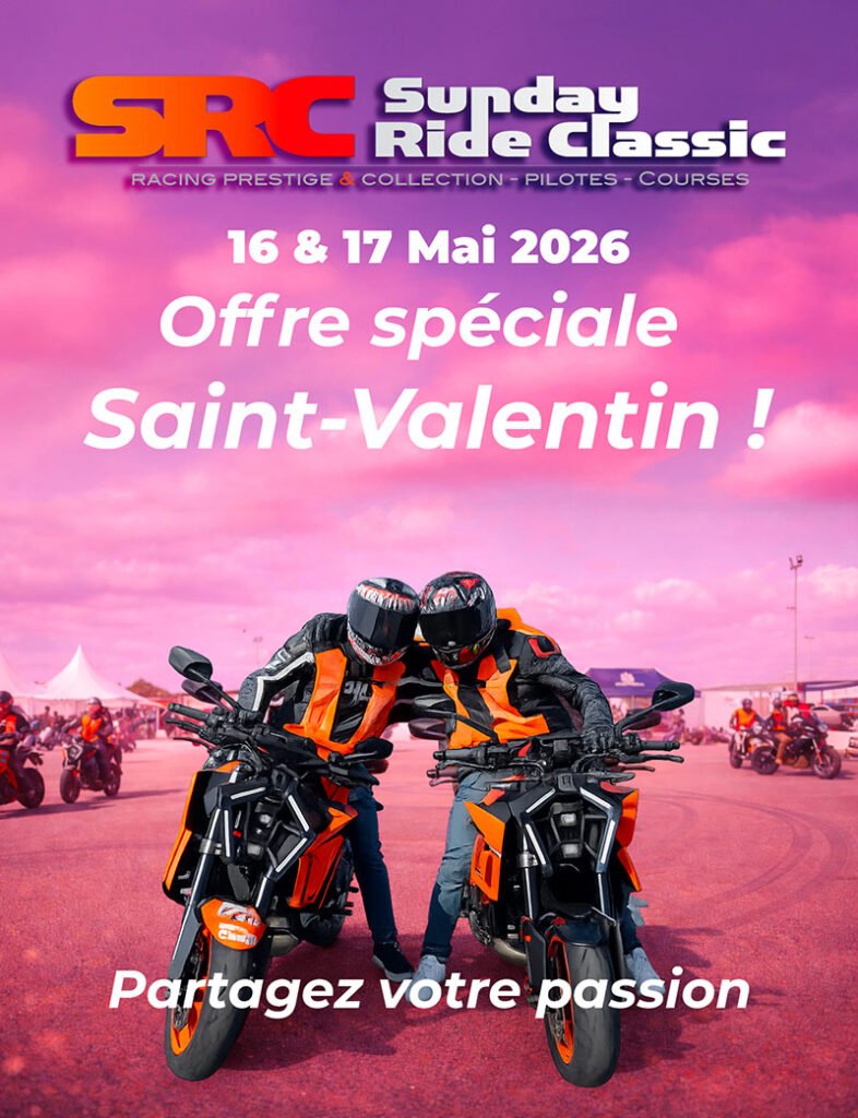 Sunday Ride Classic, Saint-Valentin 2026 : Partage ton amour de la moto et de la SRC !